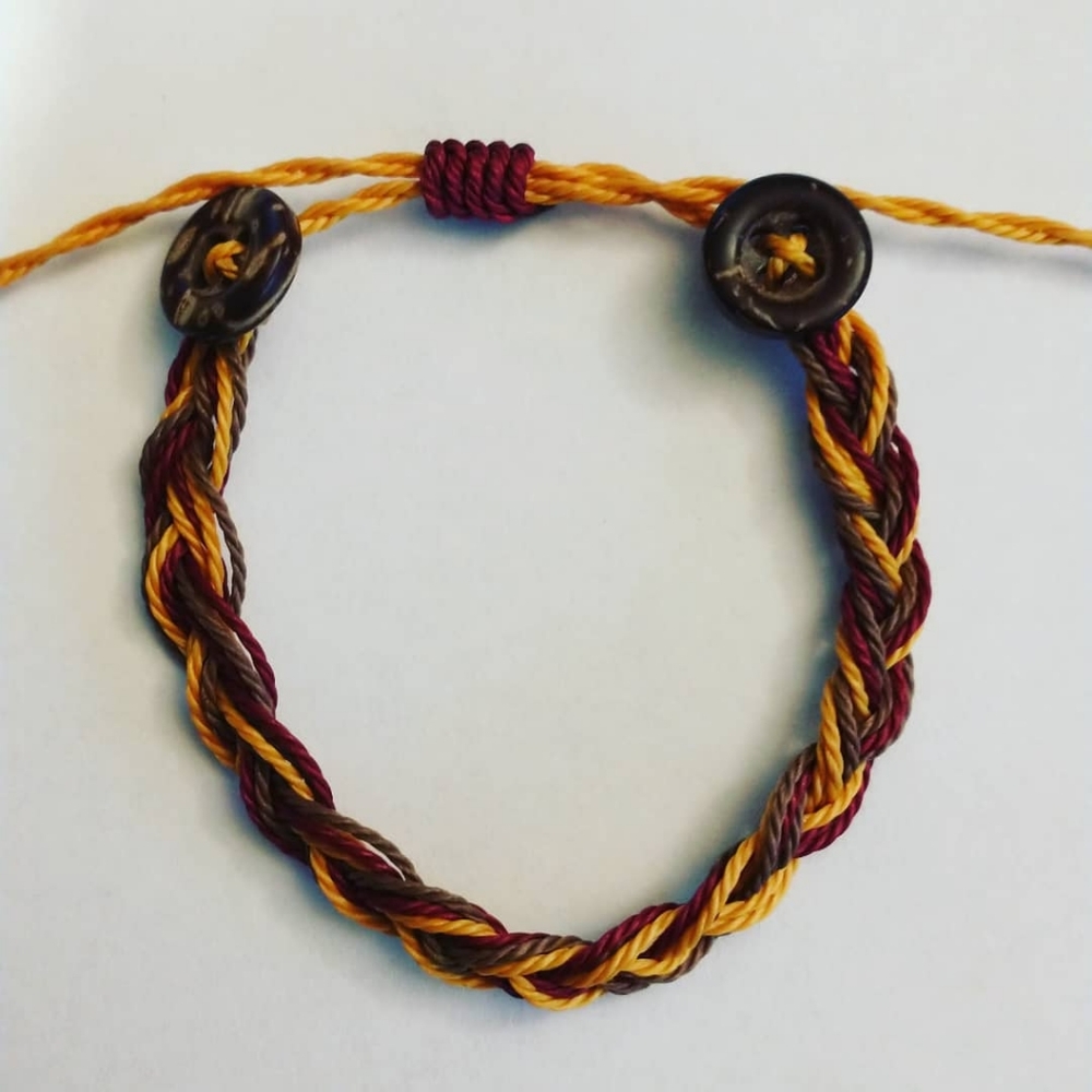 It's Fall Y'all Braided Wax Thread bracelet